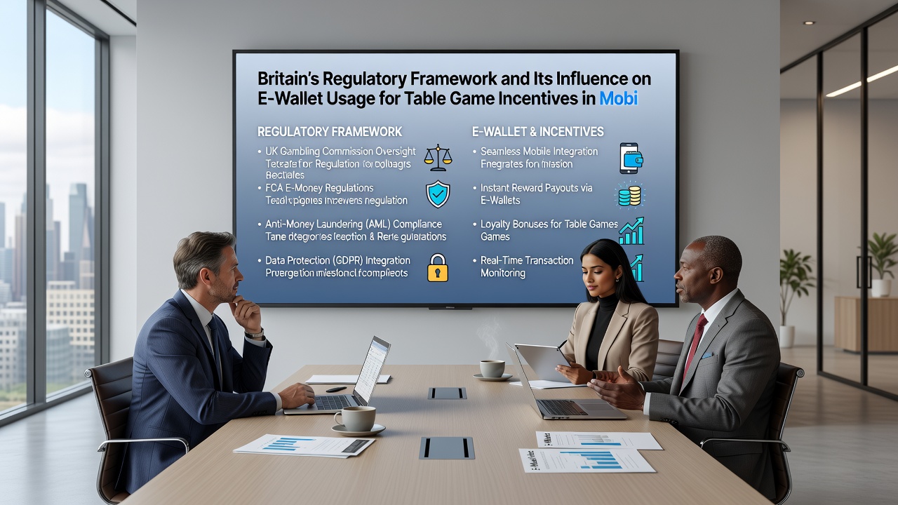 Mobile e-wallet interface displaying table game incentive options under regulatory guidelines